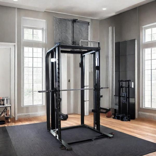 Multifonctionnel support de puissance Cage Home Gym Sport Equipement d'entraînement Cross Fit pour épaule et culturisme Matériau en acier