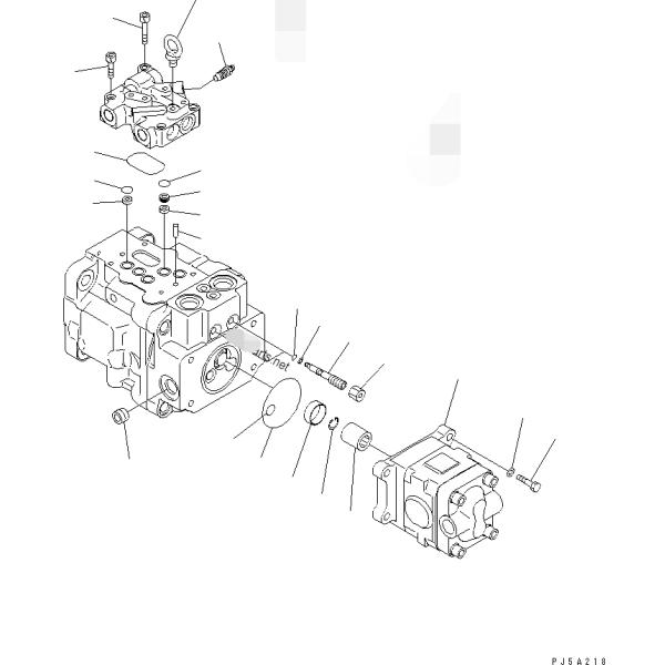 Высокий тип гидронасос 708-3с-04531 шестерни давления для экскаватора ПК45МРС-1
