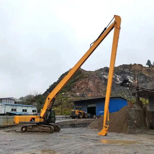 Q355B Excavadora Booms de longo alcance Braço Boom longo Amarelo Vermelho Verde 7m comprimento