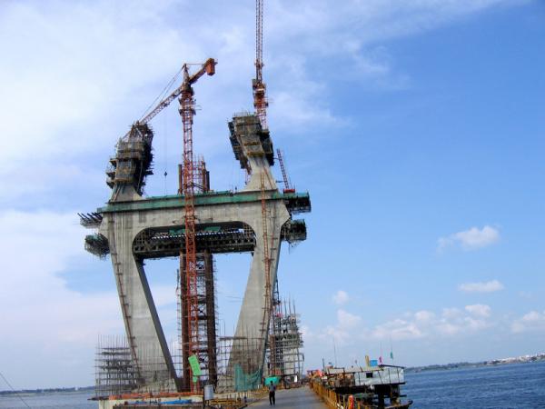 Auto fast Self Climbing Formwork fixing climbing rail and hydraulic system QPMX-50