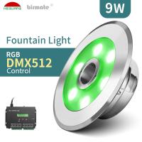 A luz conduzida impermeável 9W DC24V da fonte de SMD3535 RGB DMX IP68 entrou