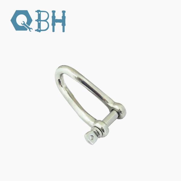 Marine Twisted Long D Shackle Forged 316 Stainless Steel