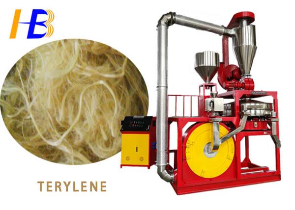 120 - 280kg/h Plastic Scrap Recycling Machine For Polyester Fiber Terylene Powder