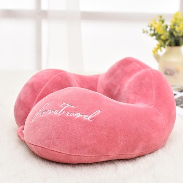 Fasion Style U-Shape Cervical PP-cotton Travel Pillow for Car Home Office Nap 2023