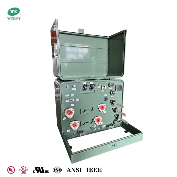 Residential Pad mounted Transformer Single Phase 25Kva 6.6KV To 120V Dual Windings Electric Power Distribution Transformer UL Listed Price