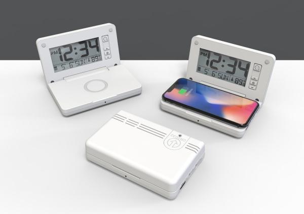 Mobile Phone Wireless Charger Universal Bedroom Alarm Clock with Charging Function