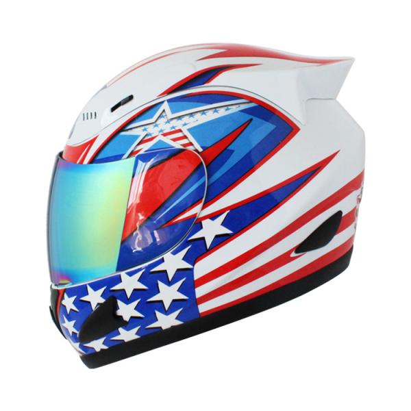 Mountain Bike Full Face Helmet with DOT ECE Certification and High Density EPS Liner