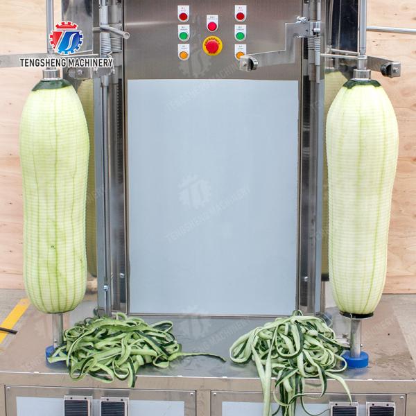papaya chieh-qua pumpkin wax gourd pineapple Vegetable Vertical double cutter peeling machine processing production