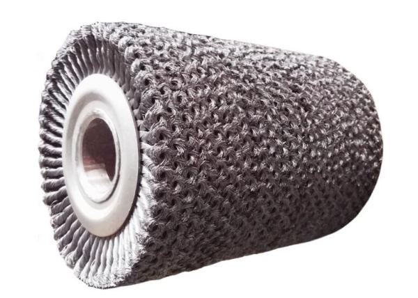 12 Inch OD Multi-Layer Twisted Wire Roller Brush for Fast Rust Removal