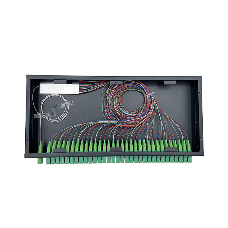 1U 19 соединитель SC APC Splitter 1x64 PLC оптического волокна держателя шкафа дюйма