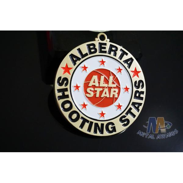 Double Side Design Metal Award Basketball Medals For Sports Day None Attachment