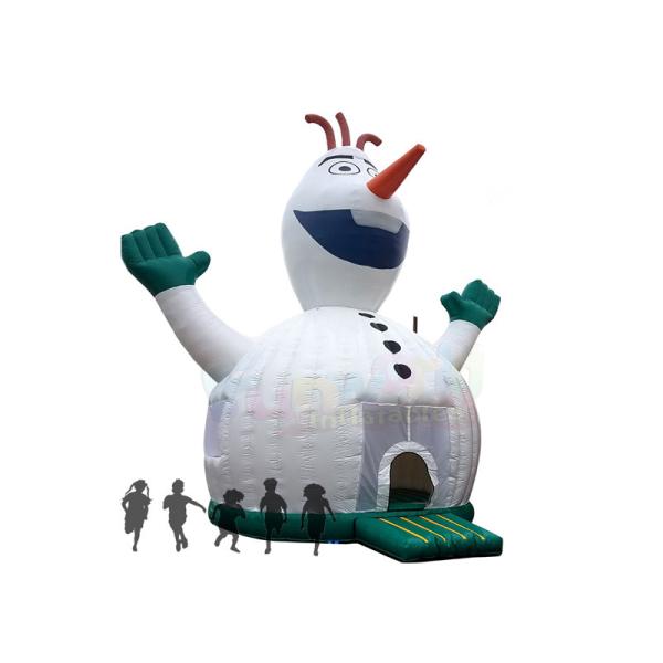 Замороженная раздувная таможня логотипа товарного сорта дома прыжка Олаф игр