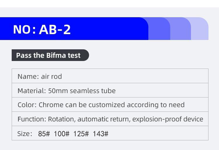 Автоматическое возвращение 100 мм офисного стула Газовая пружина подъемный цилиндр с механизмом блокировки
