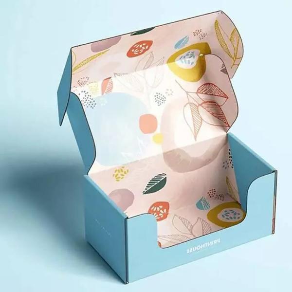 Corrugated Cardboard Mailer Boxes Custom Color Inside Printing