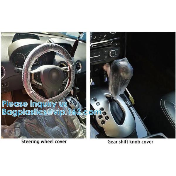 Biodegradable Compost Car Floor Mat Auto Disposable Steering Wheel Seat Cover Interior Accessories Steering Tire Bags