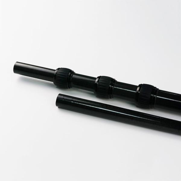 água telescópica telescópica Fed Pole Matte Surface de Polo da fibra do carbono da sarja 3K