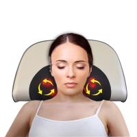 Masseur d'oreiller en cuir Shiatsu en PU, oreiller vibrant pour le cou avec éteindre automatiquement