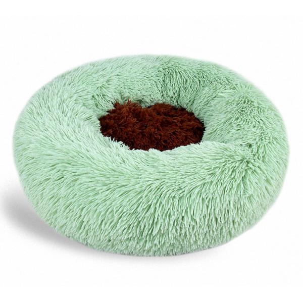 Donut Anti Anxiety Round Fluffy Dog Bed With Anti Slip Waterproof Bottom