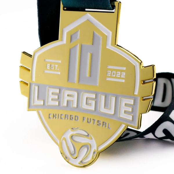 Médaille d'or de football Médaille de football avec ruban