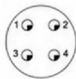 PM4-32-1J1B Flange Mount Circular Connector Socket 32 Core Industrial Connector