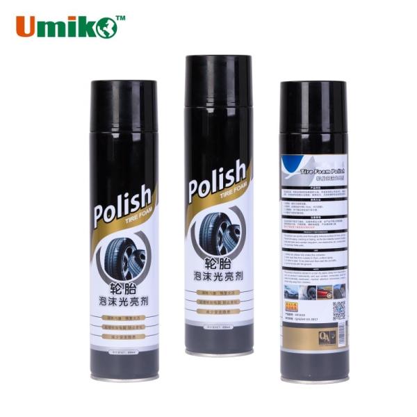 650ml High Gloss Tyre Foam Polish Vehicle Polish Spray For Deep Cleaning And Shine