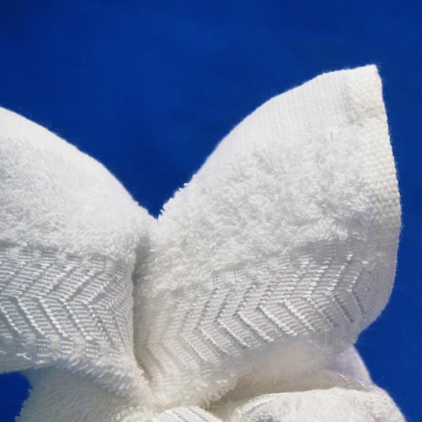 100% Cotton Satin Viscose Disposable Airline Hot Towel