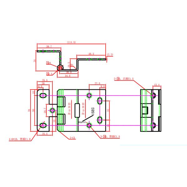 SUS304-1/2H Двусторонний отчищенный материал полированные сварные части шнурков