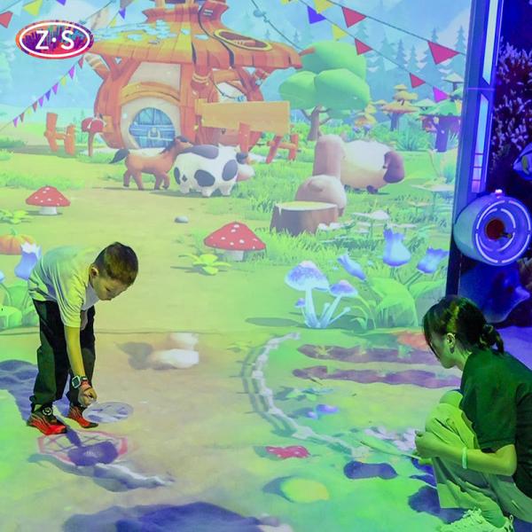 4000 Lumens Interactive Projection Games AR Beach Motion Activated Technology