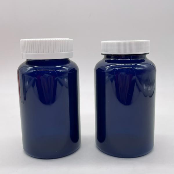 Étiquettes personnalisées de couleur PET plastique 225ml 7,5 oz contenant des médicaments avec capuchon