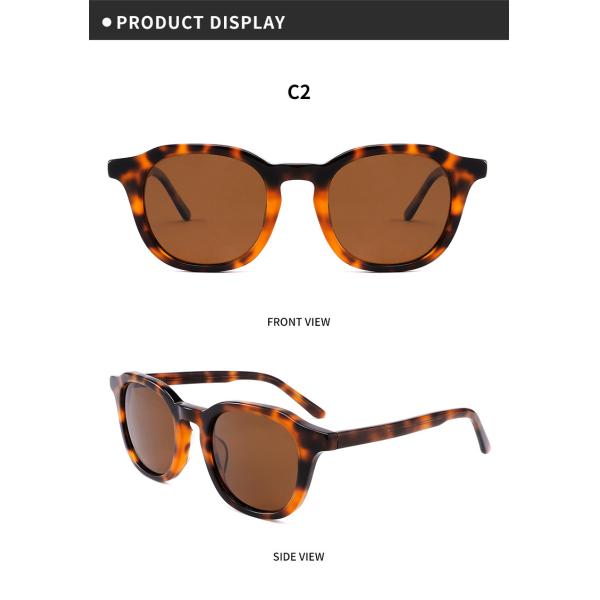 Винтажной круглой OEM предохранения от солнечных очков UV400 ацетата произведенный рукой