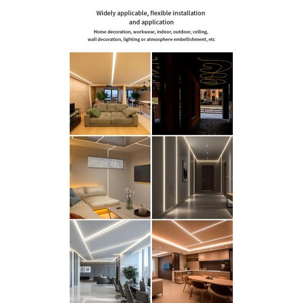 20*10mm Silicone LED Strip Cover Flexible With Neon Border