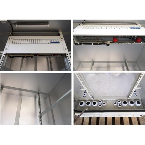 Sun Proof IP55 Outdoor Telecom Cabinet 42U Insulated Powder Coating