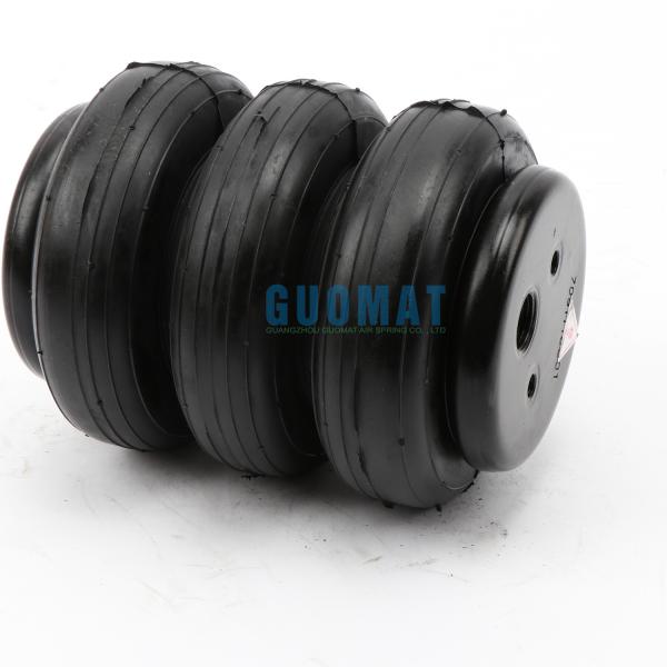 Airsustech 3B2400 Air Spring Shocks Rubber Triple Convoluted With Air Inlet 1/2NPT