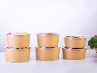 bacias de sopa 32oz de papel descartáveis livres plásticas com tampas