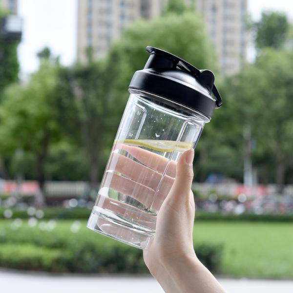 Stocked Protein Powder Portable Shake Cup with Direct Drinking Method and Metal Ball