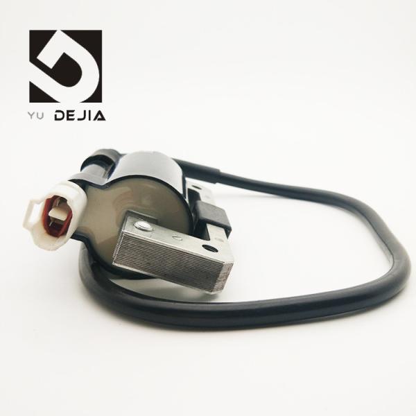 Black Universal Ignition Coil Motorcycle Replacement With 2 Or 4 Strokes Workable