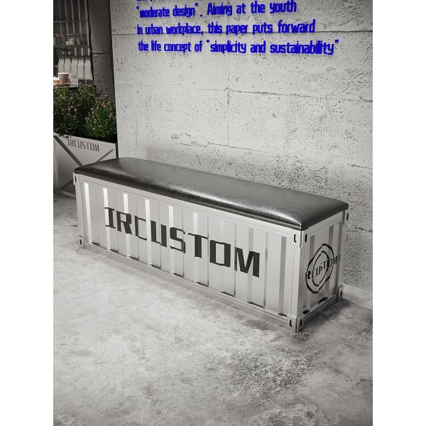 Versatile Shipping Container Bench Dual Seat Iron Metal Bench For Professional Dance Studio