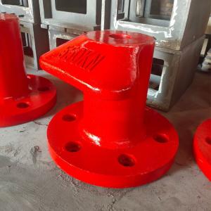 550KN T Type Pier Bollards Single Bitt Bollard Galvanized For Marine Outfitting