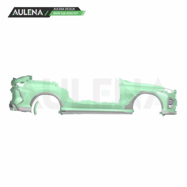 SUV Bmw X6 Body Kit Carbon Fiber X6M Front Bumper Lip Splitter Spoiler Side