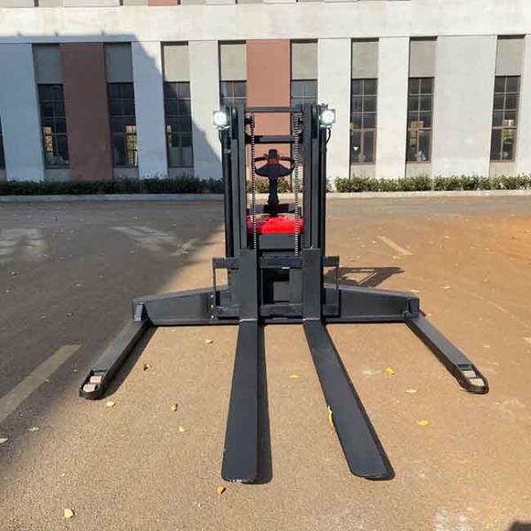 Standing Electric Straddle Stacker Warehouse Counterbalance Pallet Stacker 2Ton