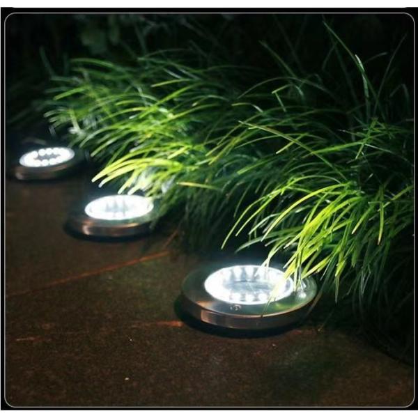 Ip65 Solar LED Inground Light 80 Lumen 8-10 Hours Recharging Time 12LED
