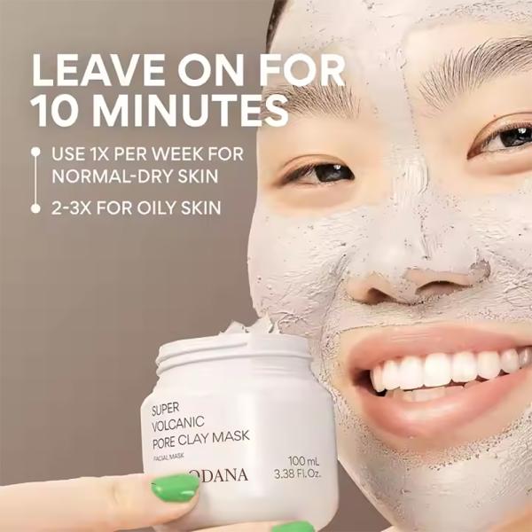 Super Volcanic Pore Clay Mask Korean Pore Clearing Clay Mask with Volcanic Clusters and AHA korea skincare beauty