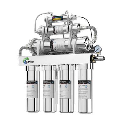 8 Stage Electric RO Water Purifier for Household Use Featuring Plastic Frame and Pressure Gauge