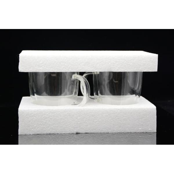 Insulated Double Wall Drinking Glass 360ml Borosilicate Glass Coffee Mugs