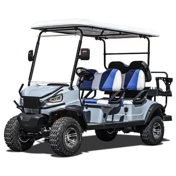 3600*1350*1980mm External Size 6 Seater Golf Cart With Steel Frame And 20% Climbing Ability
