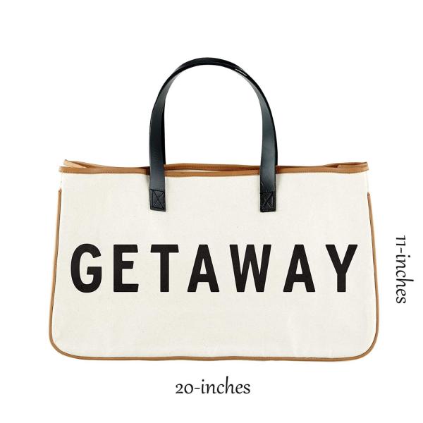 Reusable Canvas Grocery Shopping Tote Bag in Organic Cotton Material with Letter Print