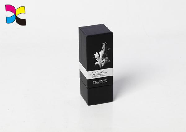 Advanced Lid Custom Packaging Boxes Base Lip Stick Hardcover EVA Base Black Matte