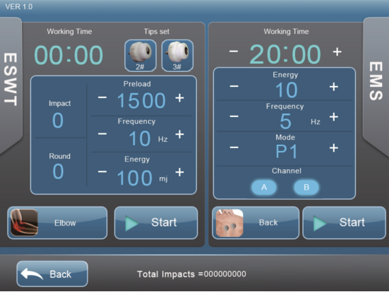 Acoustic Electric Tecar ShockWave Diathermy Machine Muscle Stimulation