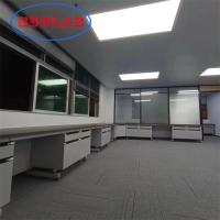 Laboratoires de chimie Bancs de travail de surface laminée résistante aux produits chimiques Cadre en acier Armoires ignifuges DTC105 charnières DEG