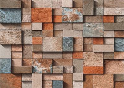 3 Dimensional Removable Brick Wallpaper Washable For Lounge Room , Anti - Static
